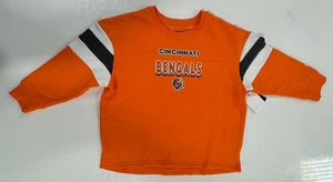 NFL ' GIRLS ' CINCINNATI BENGALS FLEECE CREWNECK ' LARGE 14/16 ' - Picture 1 of 5