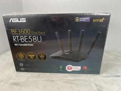 ASUS RT BE58U WiFi 7 Router 3600 Mbps Dual Band MLO Smart Home AI Protection - Image 1 of 4