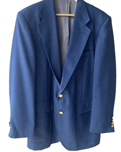Ross & Cromarty Blazer Sports Coats Mens 42 L Navy Gold Embossed Buttons VNT - Picture 1 of 24
