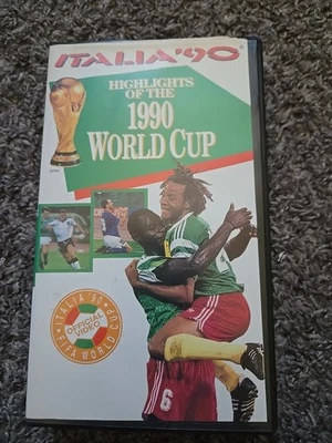 Italia '90 Highlights of the 1990 World Cup VHS Tape Soccer Futbol - Image 1 of 3