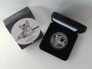 TSCHECHIEN SILBER MÜNZE COIN PP PROOF 2025 - KATZEN-RASSEN - ÄGYPTISCHE MAU - - Bild 1 von 8