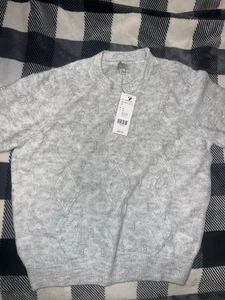 Cardigan stile Tristan grigio erica testurizzato taglia M nuovo con etichetta - Foto 1 di 4