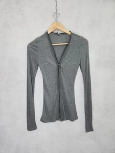 T Alexander Wang gray modal full zip long sleeve size S - Picture 1 of 8