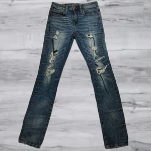American Eagle 29" Blaue Röhrenjeans im Verzweifelt Herren Größe 26 - Picture 1 of 13