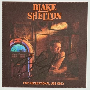 BLAKE SHELTON RECREATIONAL USE SIGNED ALBUM ART CARD AUTOGRAPH & CD PSA DNA COA - Picture 1 of 4