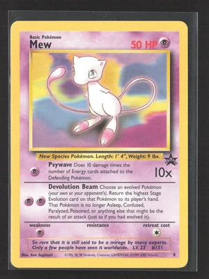 Pokemon 2000 Base Set Mew #8 - Image 1 of 2