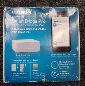 Lutron L-BDGPRO-WH Smart Bridge Pro For Caseta Dimmers, OBN, N2 - Picture 1 of 3