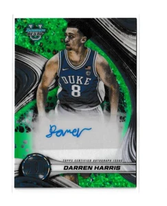 2024-25 Topps Bowman University Best Green Darren Harris Auto RC #62/99 - Bild 1 von 2