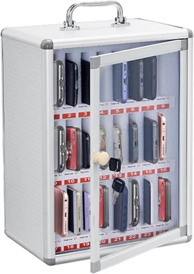 Armadietto per Cellulare Da 24 Slot Armadietto Portatile per Cellulare a Parete  - Immagine 1 di 4