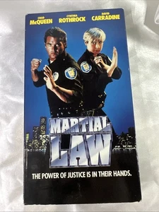 Martial Law VHS 1991 Cynthia Rothrock Chad McQueen Carradine Rare - Foto 1 di 3