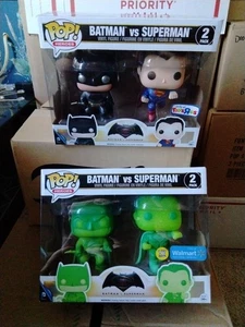 Funko Pop! Batman vs Superman Metallic TRU - WALMART EXCLUSIVE 2 Packs Bundle - Bild 1 von 12