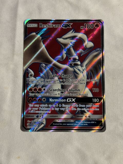 Pokémon Reshiram GX SV51/SV94 Hidden Fates Shiny Metal Gold Card Rare for  Sale in Brooklyn, NY - OfferUp