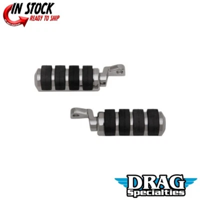 Clavijas de pie de conductor cromadas Soft-Ride montaje desplazado Harley leer descripción Foto 1 de 3