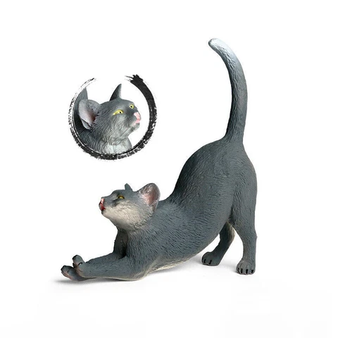 Simulation of animal models ornaments home cat pet cat wildcat Persian cat toys1 Cover