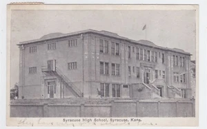 SYRACUSE KANSAS VIEW OF SYRACUSE HIGH SCHOOL USED 1927 - Picture 1 of 2