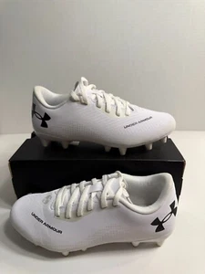 .10112 Under Armour White,  Youths Cleats-US 5 Youths - Picture 1 of 5
