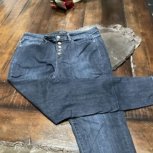Judy Blue Jeans Damen 13/31 Relaxed Fit Dark Wash Skinny Ankle Mid Rise Denim - Bild 1 von 8