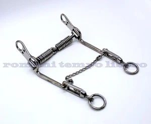 MORSO SARDO MONTA DA LAVORO SNODATO IN ACCIAIO INOX SARDINIA SNAFFLE BIT - Imagen 1 de 4
