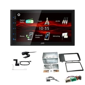 JVC KW-M180DBT 2DIN DAB+ Autoradio für Volvo XC70 2004-2007 schwarz - Bild 1 von 5