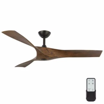 HOME DECORATORS COLLECTION WESLEY 52” CEILING FAN - BROWN - Image 1 of 4