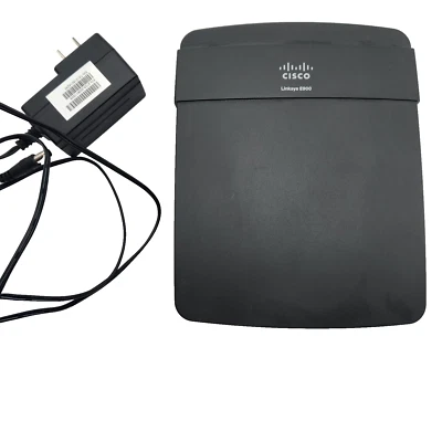 Cisco Linksys E900 Wireless N Wi-Fi Router 300 MBPS 4-Port 10/100 w/Power Cord - Image 1 of 4