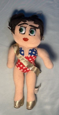 1989 USA Betty Boop Plush Bendable Figure  Ace Collection Rare Miss America 10” - Image 1 of 4