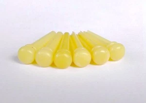 Genuine Camel Bone Bridge Pin & Plain NO DOT Top Shape Tone for Acoustic Guitar - Bild 1 von 2