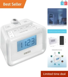 Compact SoundSpa Radio with Dual Alarms and LED Projection for Relaxation - Picture 1 of 10