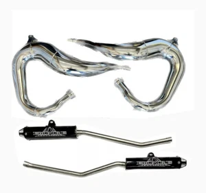 Tubo de escape negro sistema completo Empire Industries Yamaha Banshee 350 todos los años - Imagen 1 de 3
