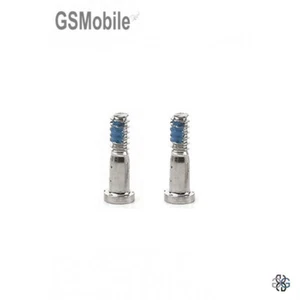 Set 2 Viti Esterne Bottom Screws Argento IPHONE 6S, 6S Plus - Foto 1 di 1