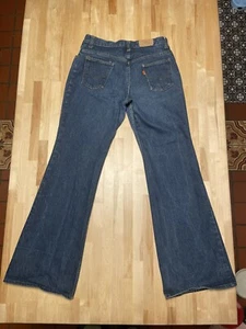 Vintage 70s Women’s Levi’s Orange Tab 359 Flare Jeans 31x32 SNAP 1976 USA - Picture 1 of 14