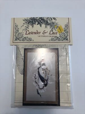 Vintage Lavender & Lace Angel of Hope Cross Stitch 1991 Victorian Designs - Image 1 of 2