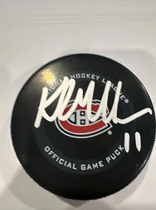 Kirk Muller Montreal Canadiens Autographed Official Game Puck Signed - Picture 1 of 3