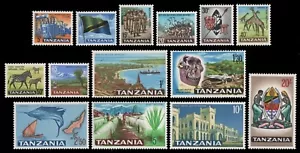 Tansania 1965 - Mi-Nr. 5-18 ** - MNH - Freimarken - Bild 1 von 1