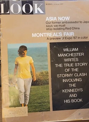 Look Magazine April 4,1967 Jackie Kennedy cover. William Manchester Book - Image 1 of 4