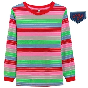 Good Guys Chucky Doll Striped Long Sleeve Shirt CHILDS SIZE 4 NWT - Picture 1 of 12