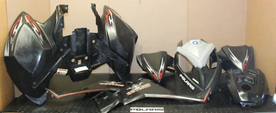 06-08 POLARIS OUTLAW 450 525 OEM  FENDERS PLASTICS SIDE PANELS COVERS "TLK" - Image 1 of 4