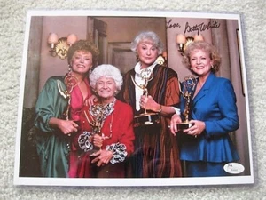 AUTÓGRAFO BETTY WHITE JSA (AUTENTICACIÓN JAMES SPENCE) AUTOGRAFIADO CHICAS DORADAS - Imagen 1 de 3