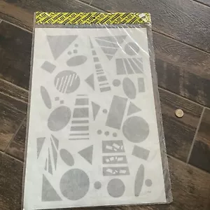 Camiseta De Colección Plancha Sobre Calor Prensa Transferencia Años 80 Formas Retro Patrón Triángulos - Imagen 1 de 2