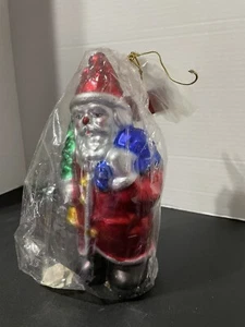 Vintage 8,5 Weihnachtsmann Weihnachten Neuheit Kerze - Bild 1 von 7
