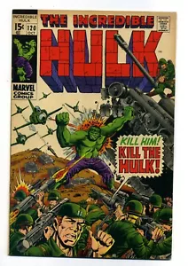 INCREDIBLE HULK #120 ~ Classic TRIMPE v. ARMY Cover ~ HIGH GRADE GLOSSY VF 8.0 - Picture 1 of 2