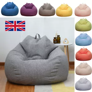 Large Bean Bag Cover Chairs Sofa Couch Adults Kids Lazy Lounger No Filling UK - Picture 1 of 10