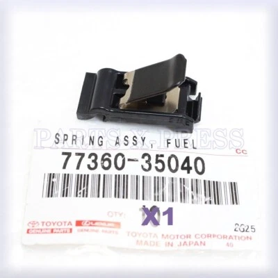 77360-35040 NUEVO GENUINO OEM TOYOTA RAV4 LEXUS TAPA DE PUERTA DE COMBUSTIBLE LIBERACIÓN CLIP DE RESORTE Foto 1 de 4