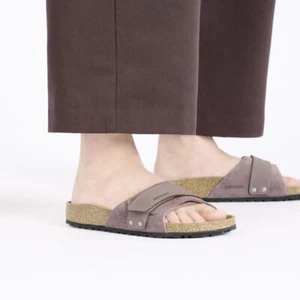 BIRKENSTOCK OITA FADED PURPLE SANDALS MEDIUM/NARROW WIDTH LEATHER - Picture 1 of 3