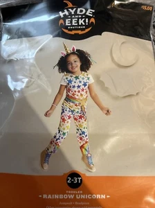 Toddler Girls Hyde & Eek RAINBOW UNICORN Halloween Costume Size 2T/3T NWT - Picture 1 of 1