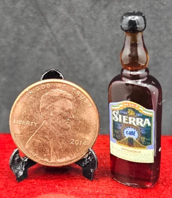 1 X Casa de Bonecas Miniatura Sierra Gran Cafe Garrafa de Tequila Bar Prop 1:12 - Imagem 1 de 2