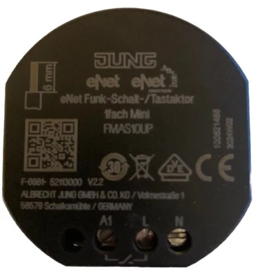 Jung eNet Funk-Schaltaktor 1fach Schalter/Taster - FMAS10UP - Bild 1 von 3