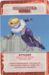 Sheik - 2001 Super Smash Bros. Melee Battle Card Magazine Exclusive - Bild 1 von 2