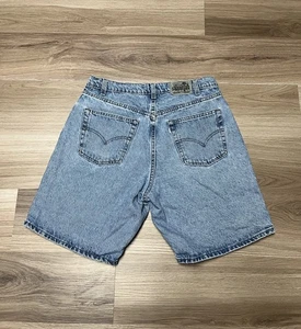 VINTAGE 90s LEVI’S Silver Tab Shorts Relaxed Loose Jean Shorts 1996 Men’s SZ 38 - Picture 1 of 13