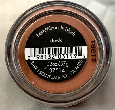 NEW BARE ESCENTUALS BareMinerals i.d. Blush DUSK Loose Powder .02oz/.57g SEALED - Image 1 of 4